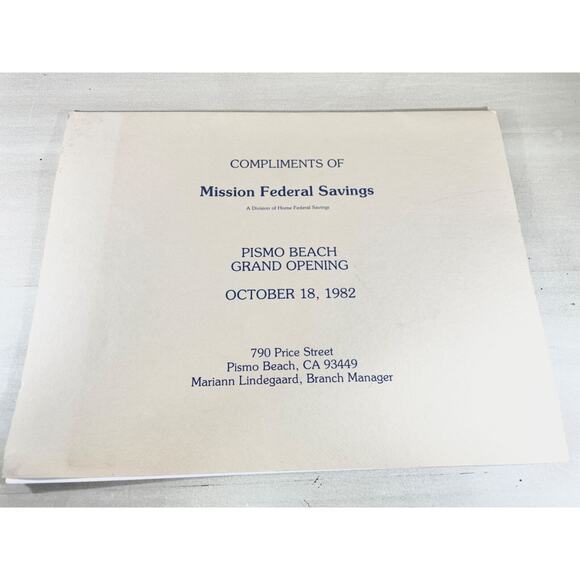 Early 1900s Pismo Beach Limited Edition Signed Lithographs Pavilion, Cypress St - Picture 7 of 7